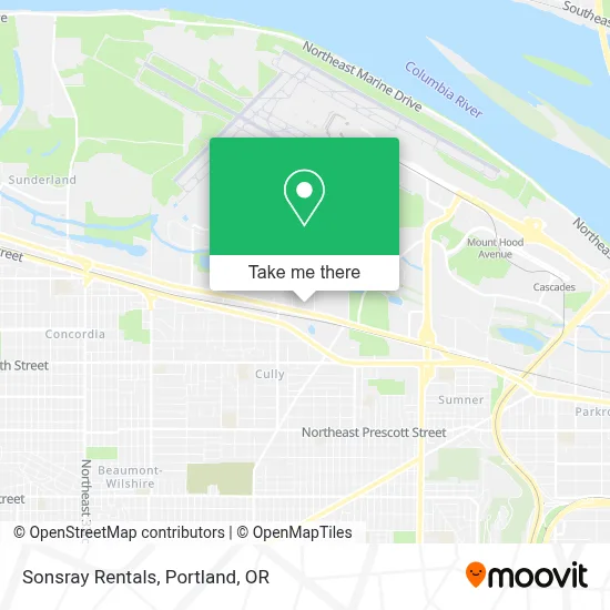 Sonsray Rentals map