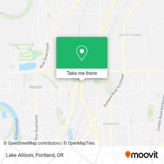Lake Allison map