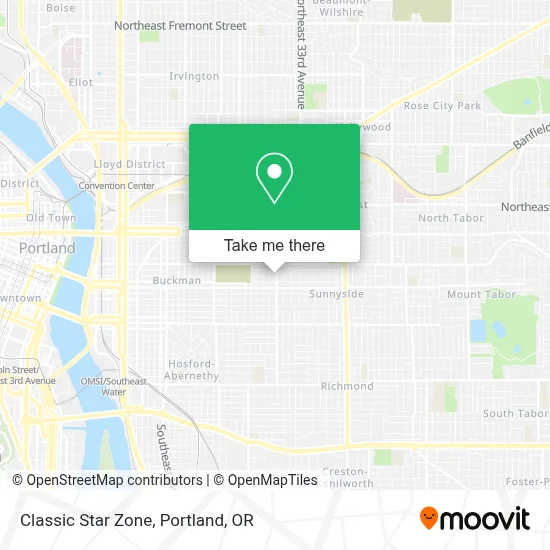 Classic Star Zone map