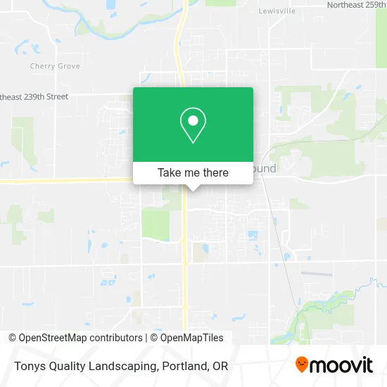 Tonys Quality Landscaping map