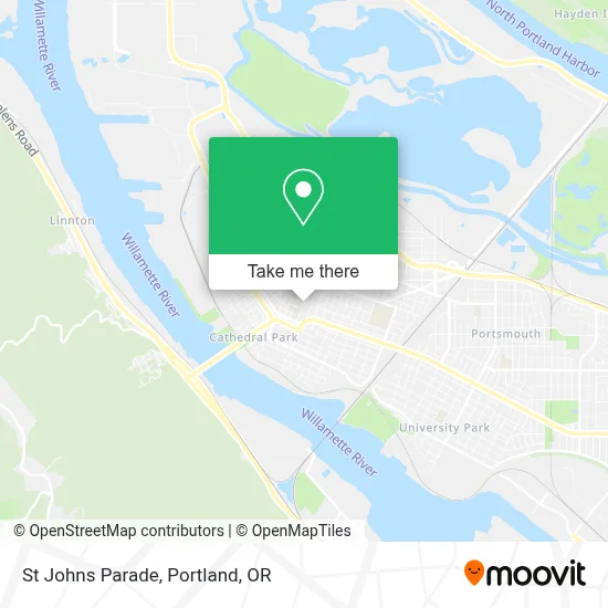 St Johns Parade map
