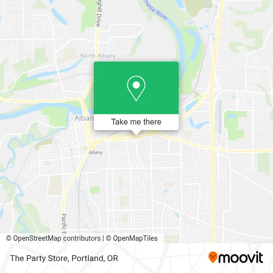 The Party Store map