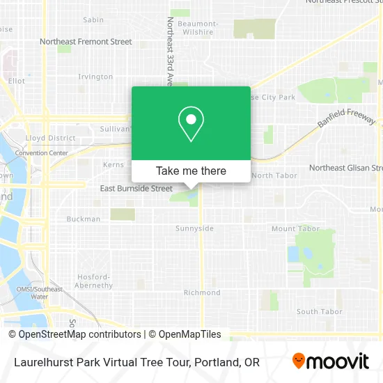 Laurelhurst Park Virtual Tree Tour map