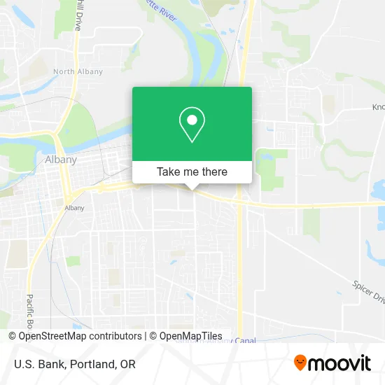 U.S. Bank map