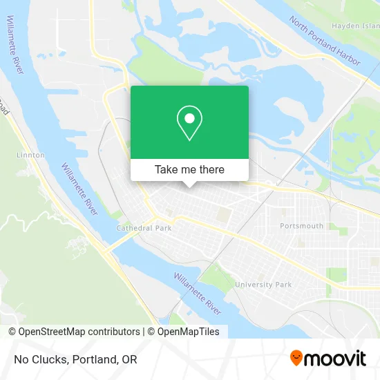 No Clucks map