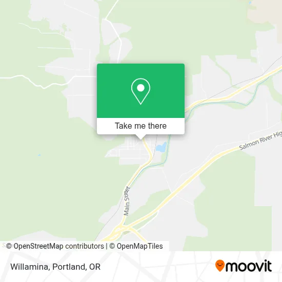 Willamina map