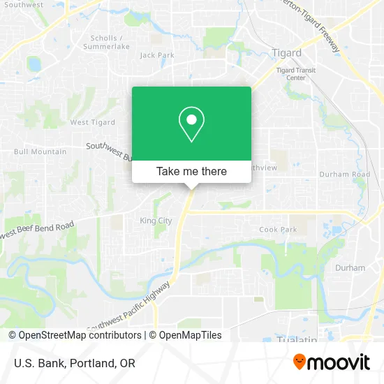 U.S. Bank map