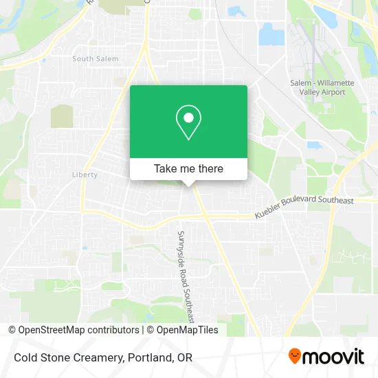 Cold Stone Creamery map