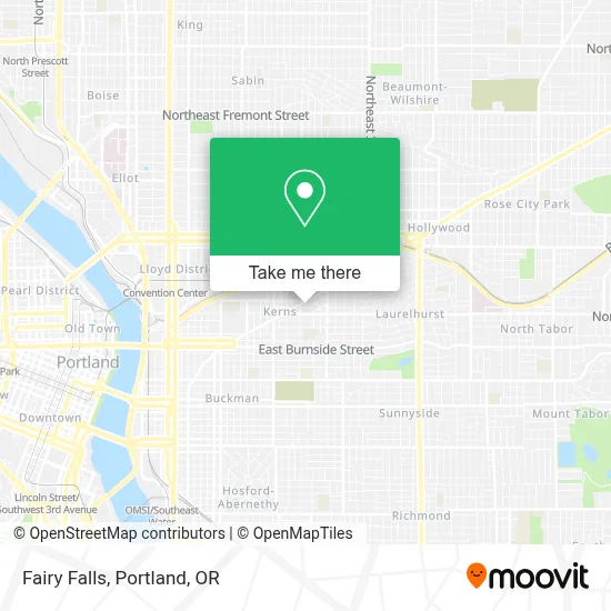 Fairy Falls map