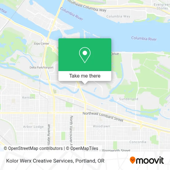 Kolor Werx Creative Services map