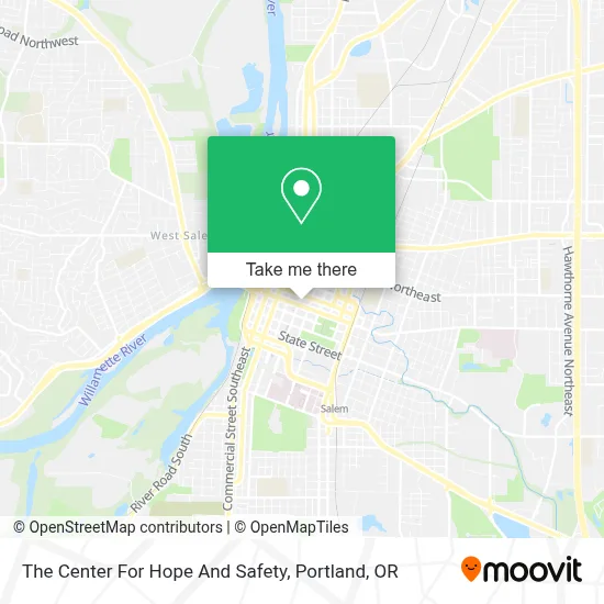 The Center For Hope And Safety map