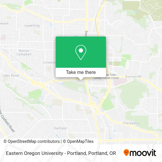 Eastern Oregon University - Portland map