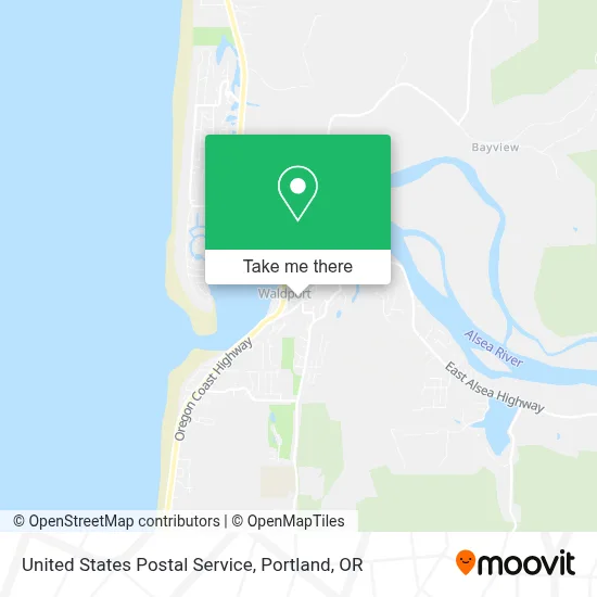 United States Postal Service map