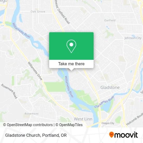 Gladstone Church map