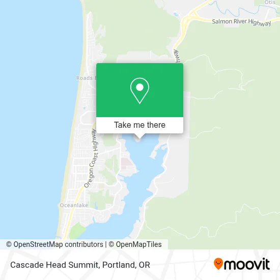 Cascade Head Summit map