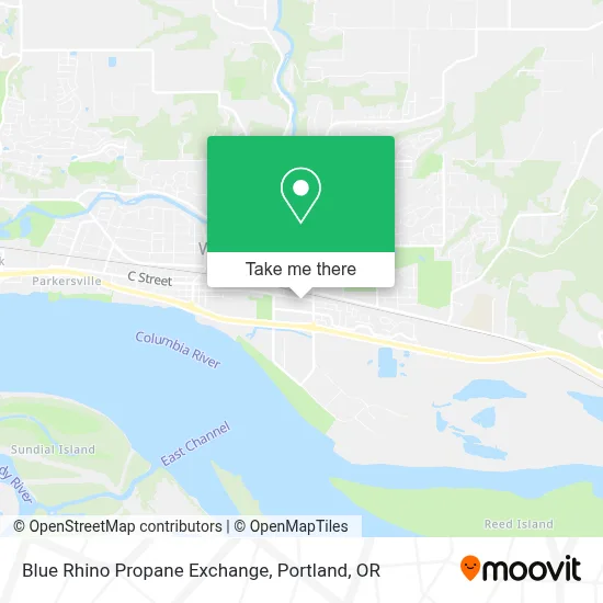 Blue Rhino Propane Exchange map