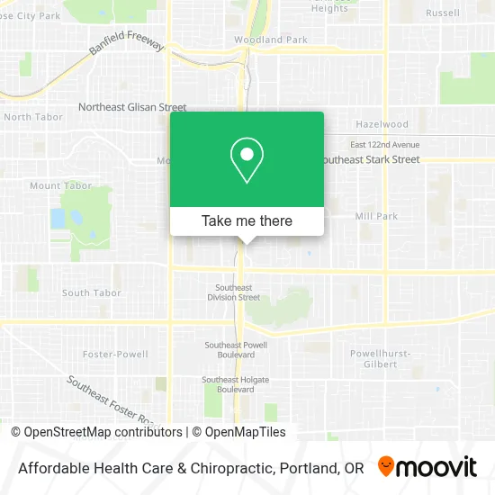 Affordable Health Care & Chiropractic map