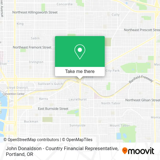 John Donaldson - Country Financial Representative map