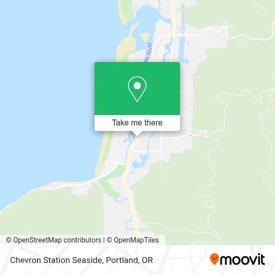 Chevron Station Seaside map