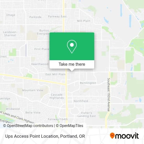 Ups Access Point Location map