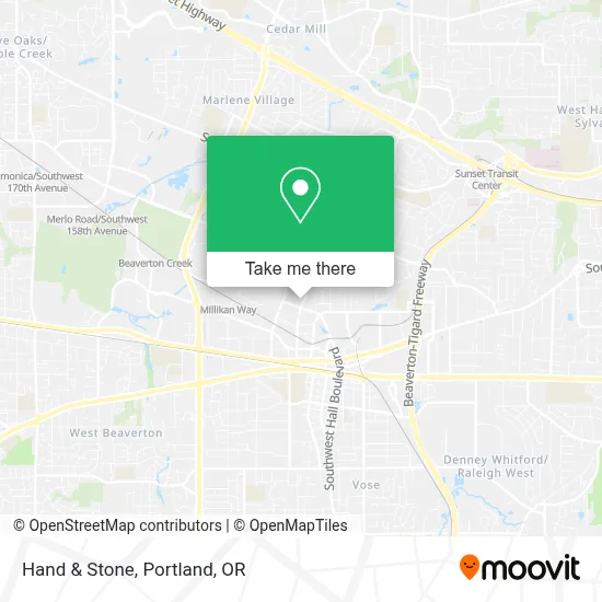 Hand & Stone map