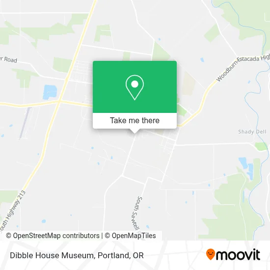 Dibble House Museum map