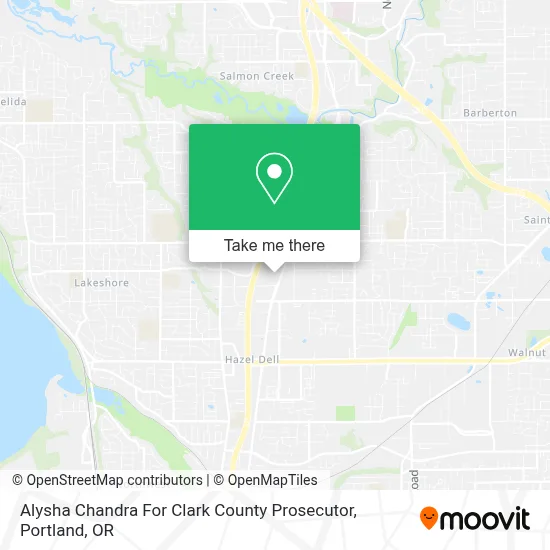 Alysha Chandra For Clark County Prosecutor map