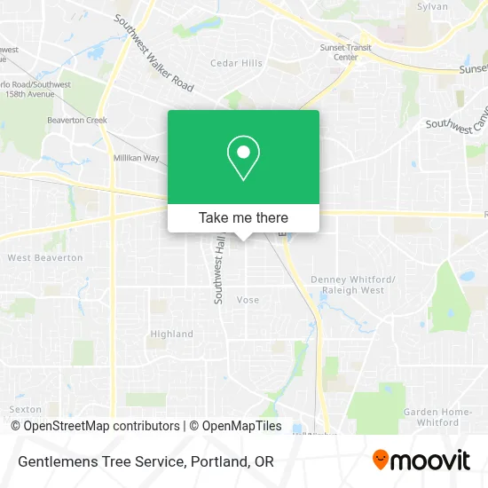 Gentlemens Tree Service map