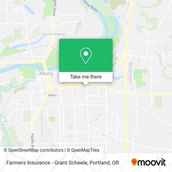 Farmers Insurance - Grant Scheele map