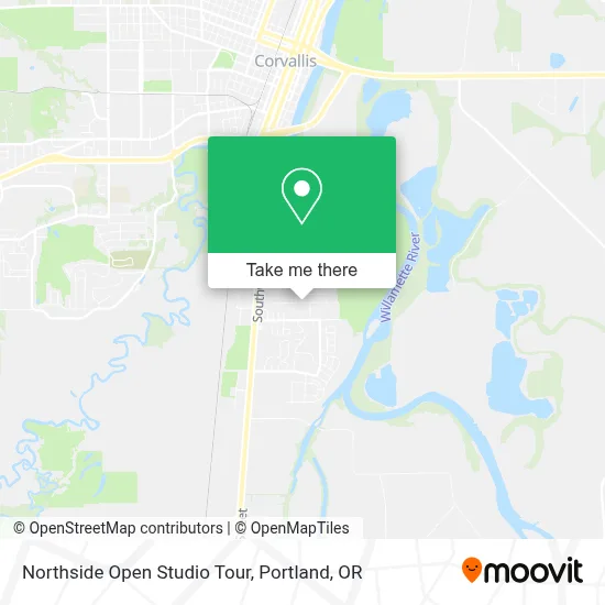 Northside Open Studio Tour map