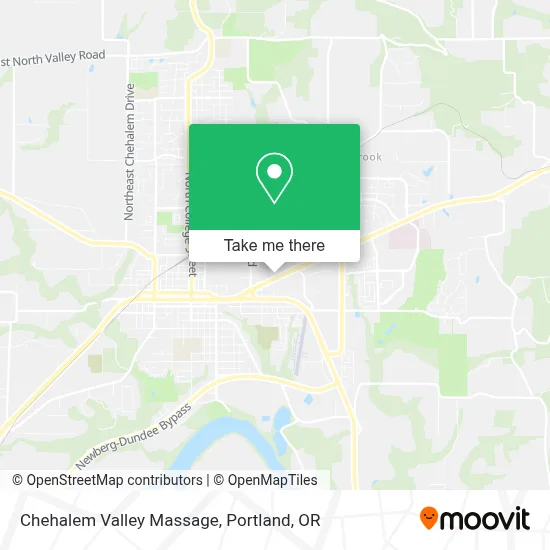 Chehalem Valley Massage map