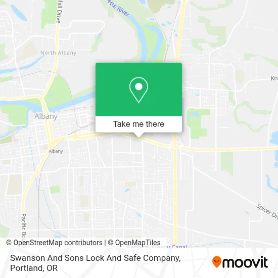 Swanson And Sons Lock And Safe Company map
