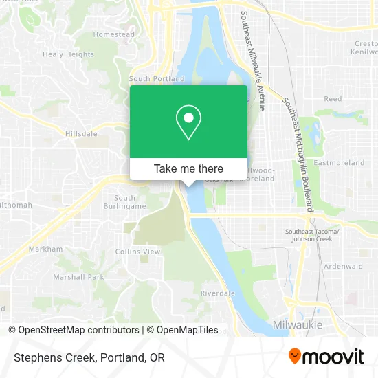 Stephens Creek map