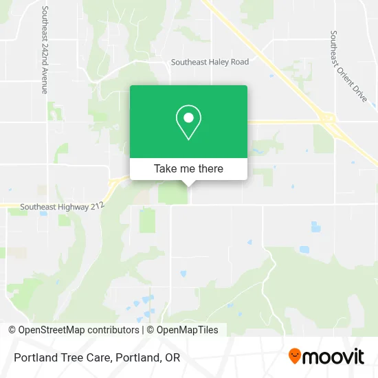 Portland Tree Care map