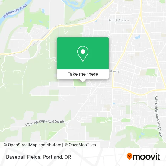 Baseball Fields map