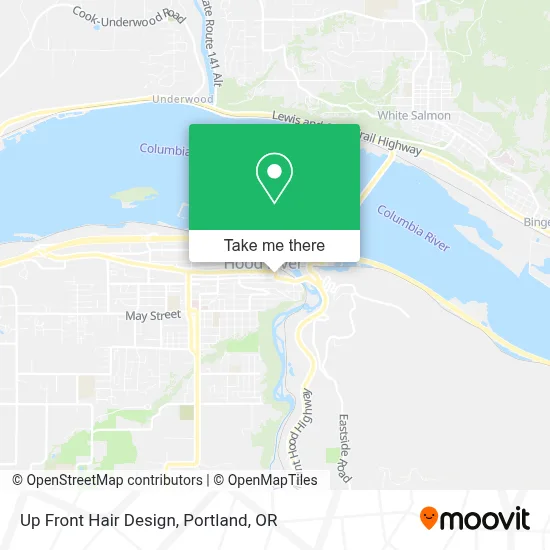 Up Front Hair Design map