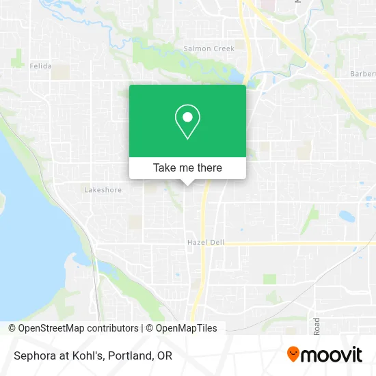 Sephora at Kohl's map