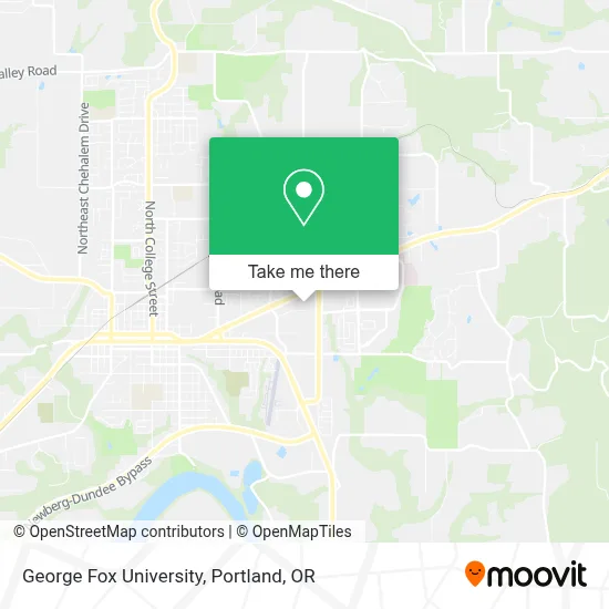 George Fox University map
