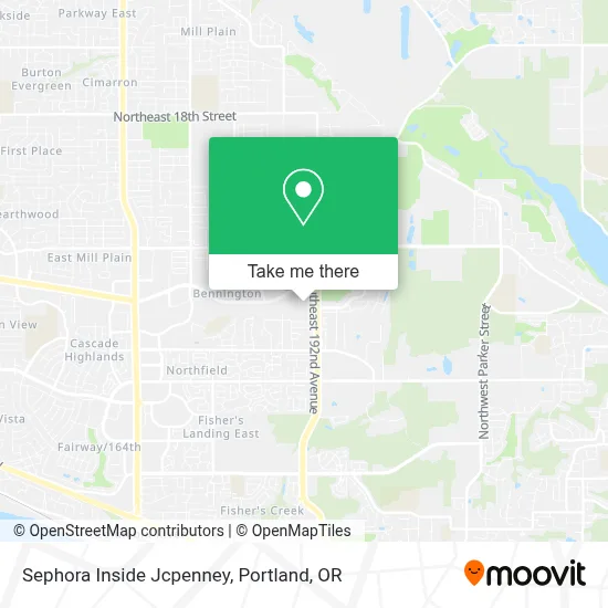 Sephora Inside Jcpenney map