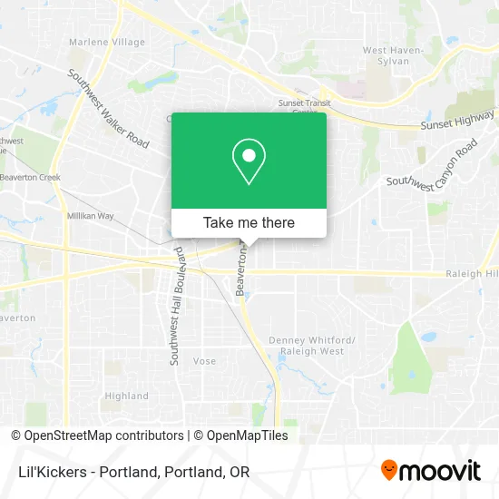 Lil'Kickers - Portland map