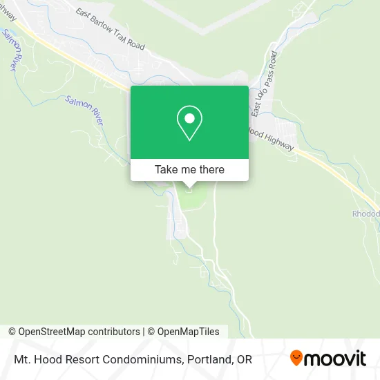 Mt. Hood Resort Condominiums map