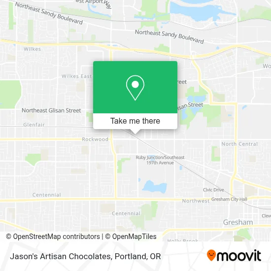 Jason's Artisan Chocolates map