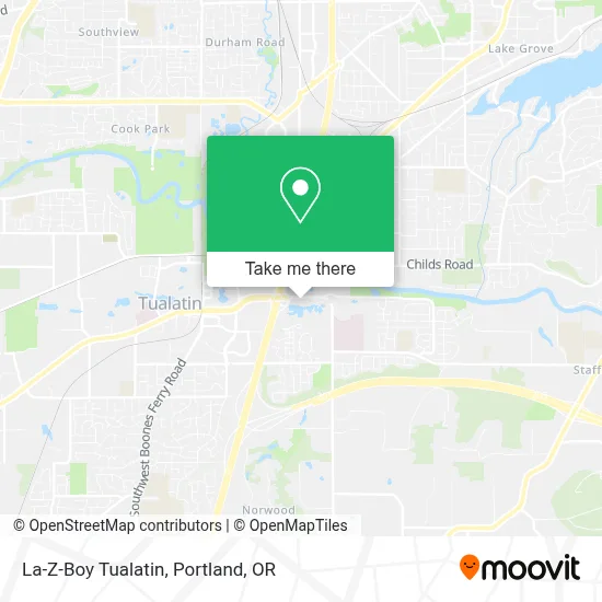 La-Z-Boy Tualatin map