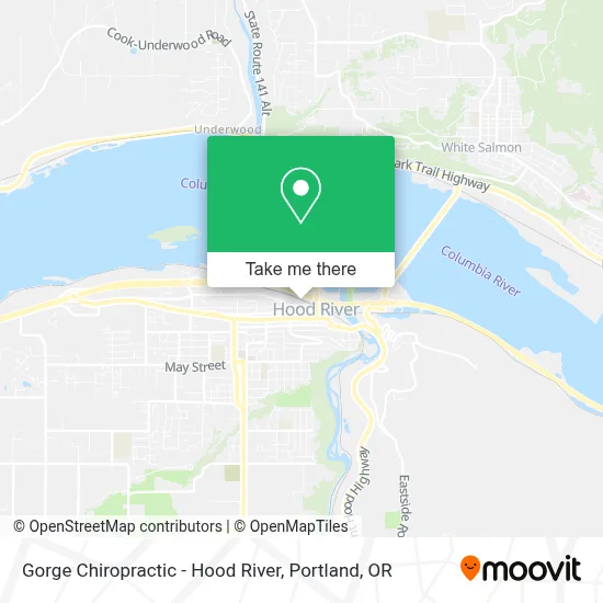 Gorge Chiropractic - Hood River map