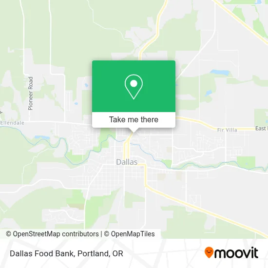 Dallas Food Bank map