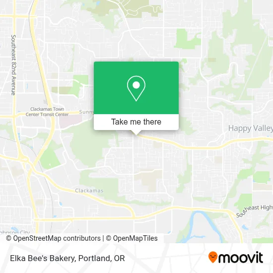 Elka Bee's Bakery map