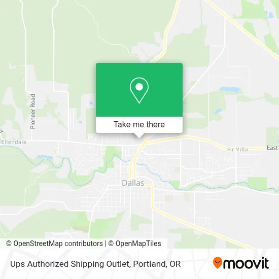 Ups Authorized Shipping Outlet map