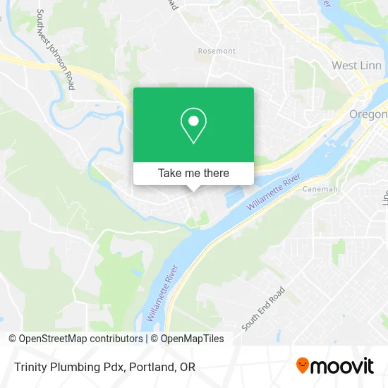 Trinity Plumbing Pdx map