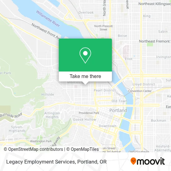 Legacy Employment Services map