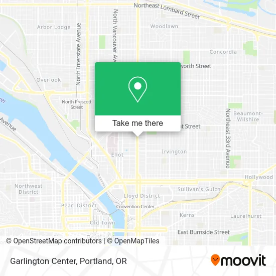 Garlington Center map